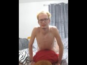 Preview 6 of Skinny lad rides the hell out of his teddy bear asmr