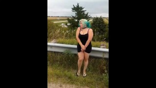 Overpass Public Outdoor Nude Masturbation FREE PREVIEW