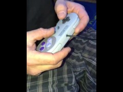 Video Interrupted Gaming BF by Whipping Out His Big Dick & Giving Him Wet Sloppy BlowJob To Taste His Cum