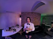 Preview 1 of Busty Brunette Sommelier Clea Gaultier Tastes Your Hard Cock VR Porn