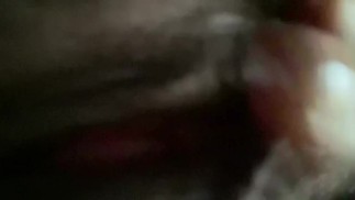 Реальная КРУПНЫМ ПЛАНОМ киска играет со стонами