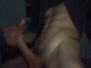 Preview 1 of THROBBING Cock Dripping Cum On Bedroom Floor (moaning)