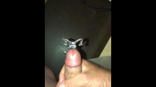 POV First Time Cumming Through My New Gothic Hollow Urethral Sounding Rod