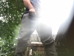 Chubby Bear Pees on Camera