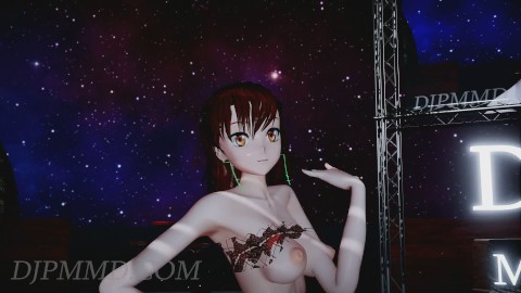 MMD R18 Misaka Ver5.6 - Twice - I Can't Stop Me Beach Stage 1296