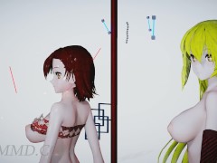 MMDR18 Misaki And Misaka - Lamb White Stage 1316 - Screenshot 9 of 16 - Mmdr18