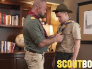 Preview 5 of ScoutBoys - Scoutmaster helps new horny scout earn fingering badge