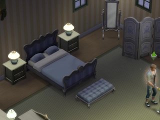 home alone, brunette, the sims 4, small tits