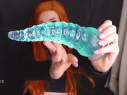 Preview 2 of Kim possible cosplay fucks and cums on HUGE bad dragon tentacle dildo | Full vid onlyfans feyafern