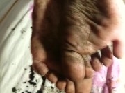 Preview 5 of HUGE Load for my DIRTY Feet #dirty talk