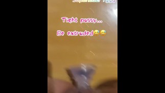 ⭐︎潮吹きオナニー, キツマンコで追い出されるディルド,Squirting masturbation, Tight pussy