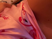 Preview 2 of good morning. babe jerking off in pajamas