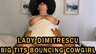 Cowgirl Big Tits Bouncing In 4K 60 FPS Is Ridden By Lady Dimitrescu In Resident Evil 8
