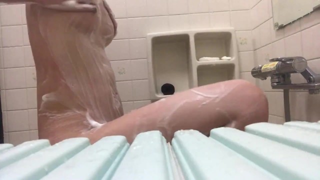 【個人撮影】JKのお風呂タイム　.....むらむらして激しくシャワーオナニーしちゃった♡