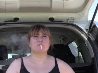 solo female, smoking cigarette, verified amateurs, chubby