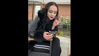 Ellie Louise Smoking And Talking Crap- British Accent