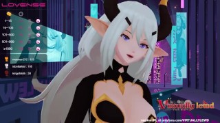 VTUBER CAVES AND BEGS TO BE PERMITTED TO USE CUM CHATURBATE 06 05 21
