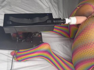 Black Girl Shows off her Pride with her Fucking Machine