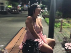 Video My Friend controls my orgasm with the lush of lovense in a public park and I make a great squirt