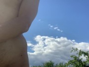 Preview 6 of Risky Public Nude Hike (Leave My Clothes Back) + Cumshot On Street