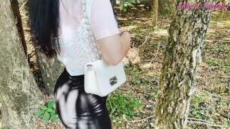 Real Public GIRL Walk around old city wall มาเดินเปิดนมเล่นกัน 