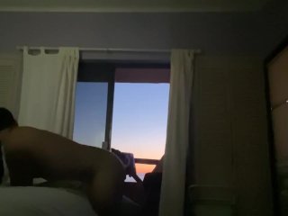 Humping and cumming on my bed in a Mexican resort
