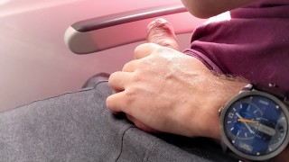 Risky Public Travel Handjob And Fingering At Trainstation And Airplane