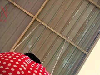 Depraved housewife swinging without panties_on a swing FULL VIDEO