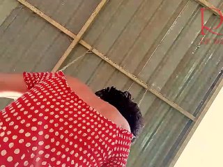 Cute housewife has fun without panties on the swing Slut swings and shows her perfect pussy 3