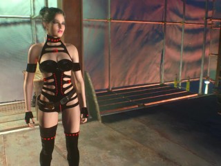 Resident Evil 3, Jill Police Sexy Black, Vitrine
