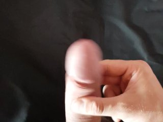 Dirty blanket full of sperm (huge cumshot)