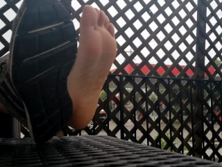 bar feet, solo female, little feet, wrinkled soles