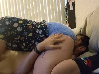 diaper, face sitting, face smothering, wet