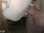 Preview 4 of My first blowjob and cum swallow