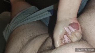 长指甲打手枪边缘与巨大的 cumblast *小公鸡边缘* 预告片