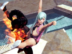 Princess Elizabeth Liones and demon bondage BDSM hentai