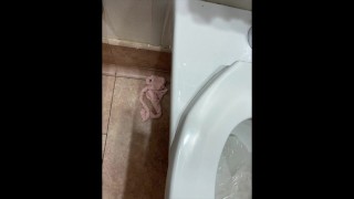Mature MILF BBW Who Urinates Outside And Leaves Their Underwear Behind In A Public Restroom