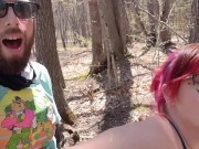 Preview 4 of Outdoor sex and blowjob finish for May 1st!