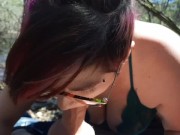 Preview 5 of Outdoor sex and blowjob finish for May 1st!