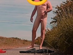 Strip on a cycle track