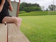 Preview 2 of EXHIB Public in Match Football, jerk Off and Cum