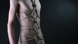 Shibari joue avec un orgasme incroyable à la fin!