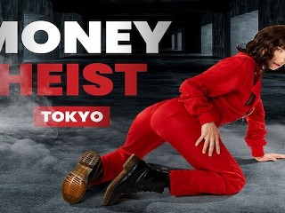 Izzy Lush as TOKYO uses Pussy to Free herself in MONEY HEIST VR Porn Parody