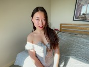 Preview 5 of Date YimingCuriosity 003 - Sunday Stayover Morning Coffee - Asian Chinese Girlfriend Petite POV teen