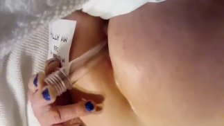 MissLexiLoup hot curvy ass female jerking off anal device