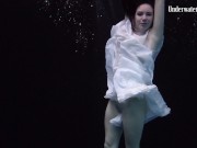 Preview 2 of Aqua girl Andrejka underwater stripping and swimming