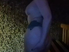 masturbated in the sauna - Screenshot 8 of 16 - Redhead