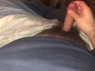 verified amateurs, jerking off, hairy cock, small dick