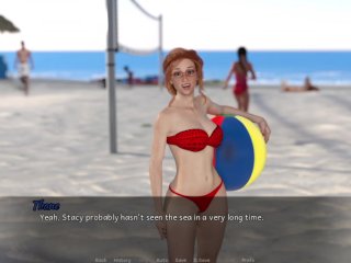 red head, beach, verified amateurs, cute big tits