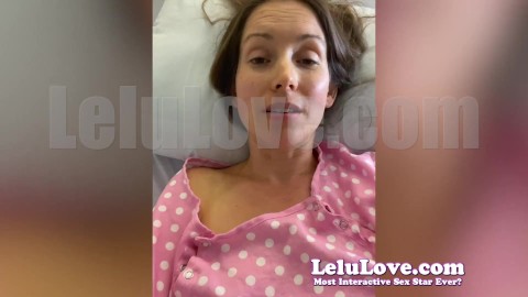 Lelu Love AO VIVO de uma cama de hospital após uma grande cirurgia recapitulando mostrando ferimentos e o que aconteceu